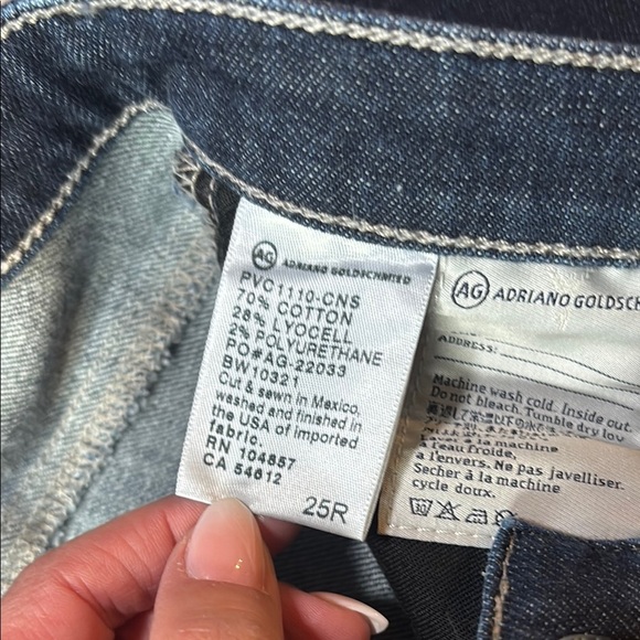 🔥 AG JEANS – THE STILT CIGARETTE LEG – SIZE 25R – RICH DARK WASH 🔥 - Picture 11 of 14